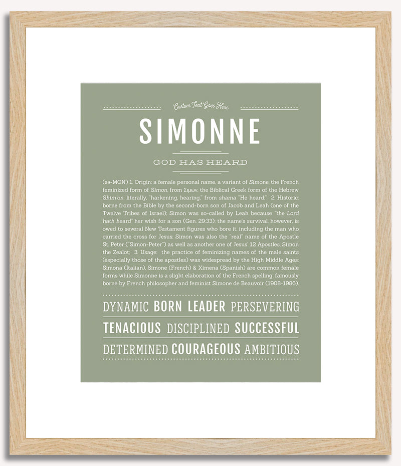 Simonne | Name Art Print