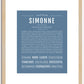 Simonne | Name Art Print