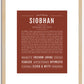 Siobhan | Name Art Print