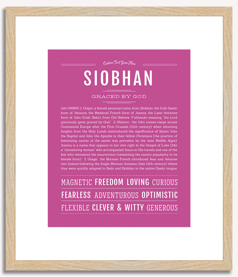 Siobhan | Name Art Print