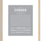 Siobhan | Name Art Print