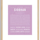 Siobhan | Name Art Print