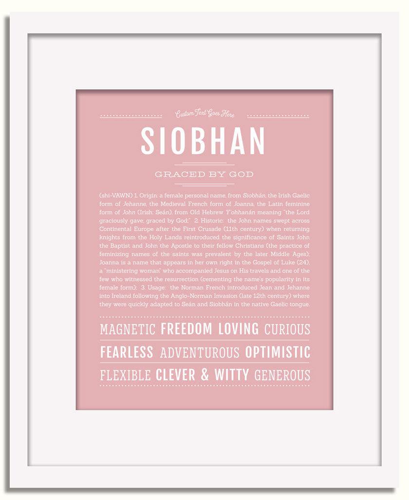 Frame Options | Dusty Rose | White Frame, Matted