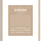 Siobhan | Name Art Print