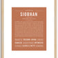 Siobhan | Name Art Print