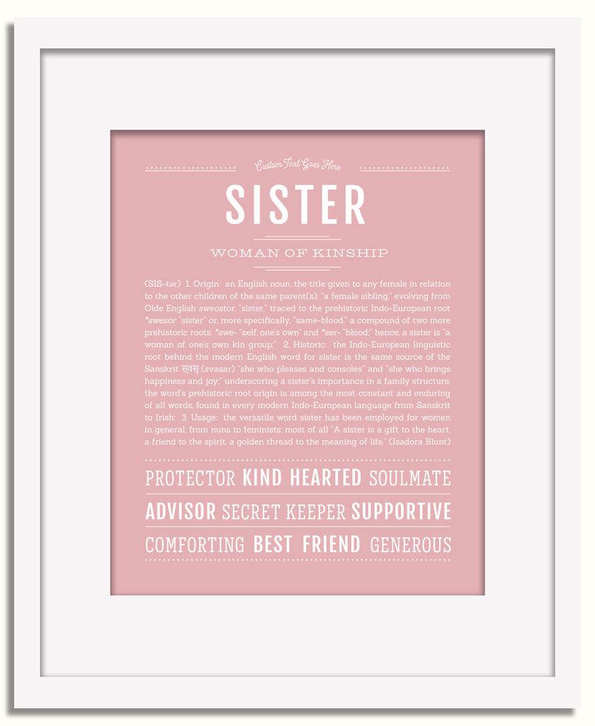 Frame Options | Dusty Rose | White Frame, Matted