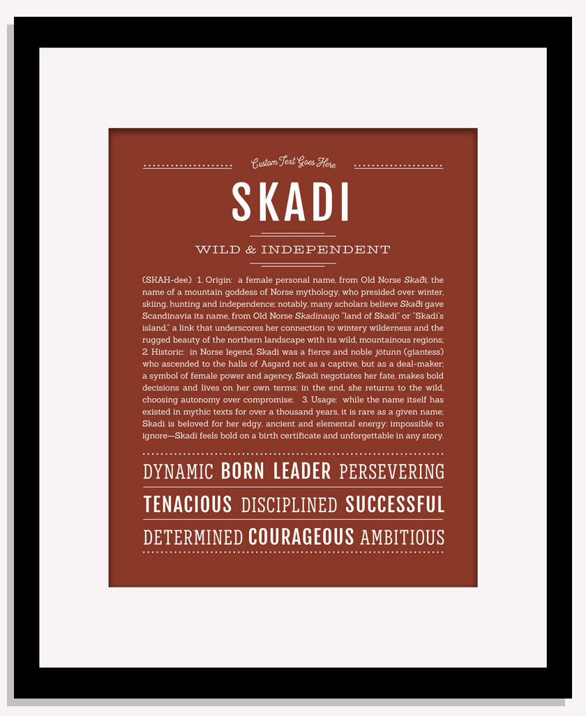 Skadi | Name Art Print
