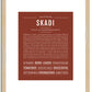 Skadi | Name Art Print