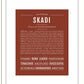 Skadi | Name Art Print