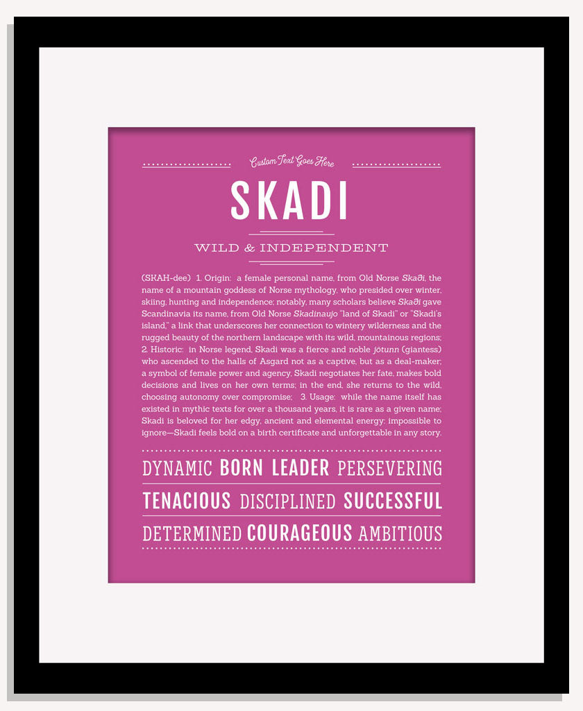 Skadi | Name Art Print