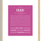 Skadi | Name Art Print