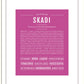 Skadi | Name Art Print