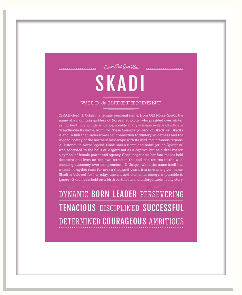 Skadi | Name Art Print