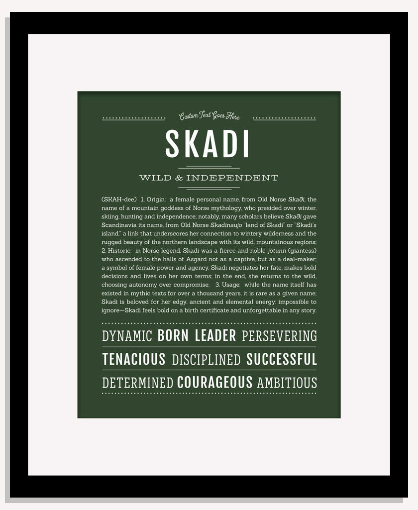 Skadi | Name Art Print