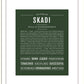 Skadi | Name Art Print