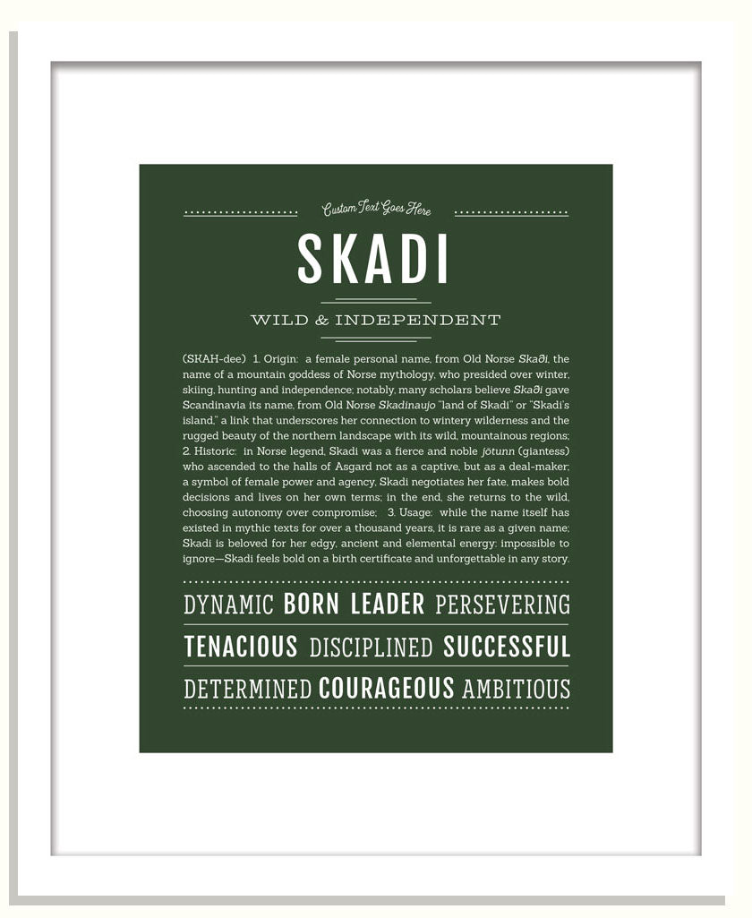 Skadi | Name Art Print