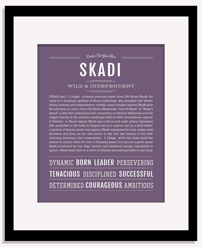 Skadi | Name Art Print