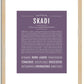 Skadi | Name Art Print
