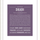 Skadi | Name Art Print