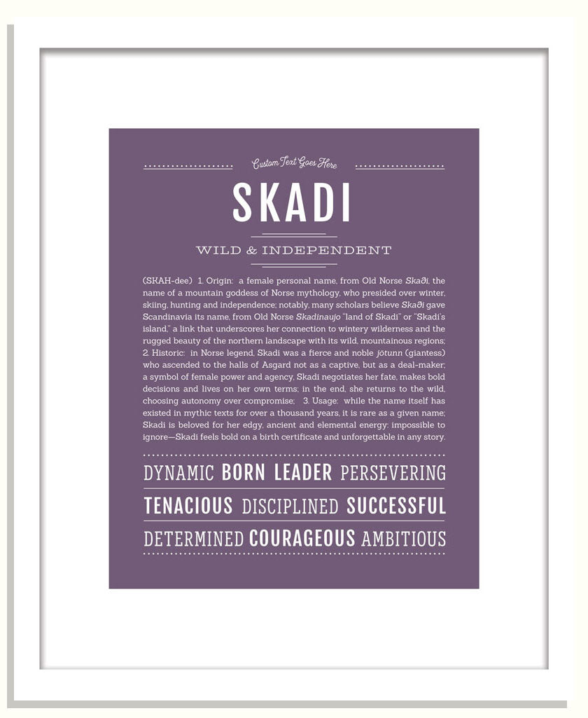 Skadi | Name Art Print