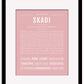 Skadi | Name Art Print