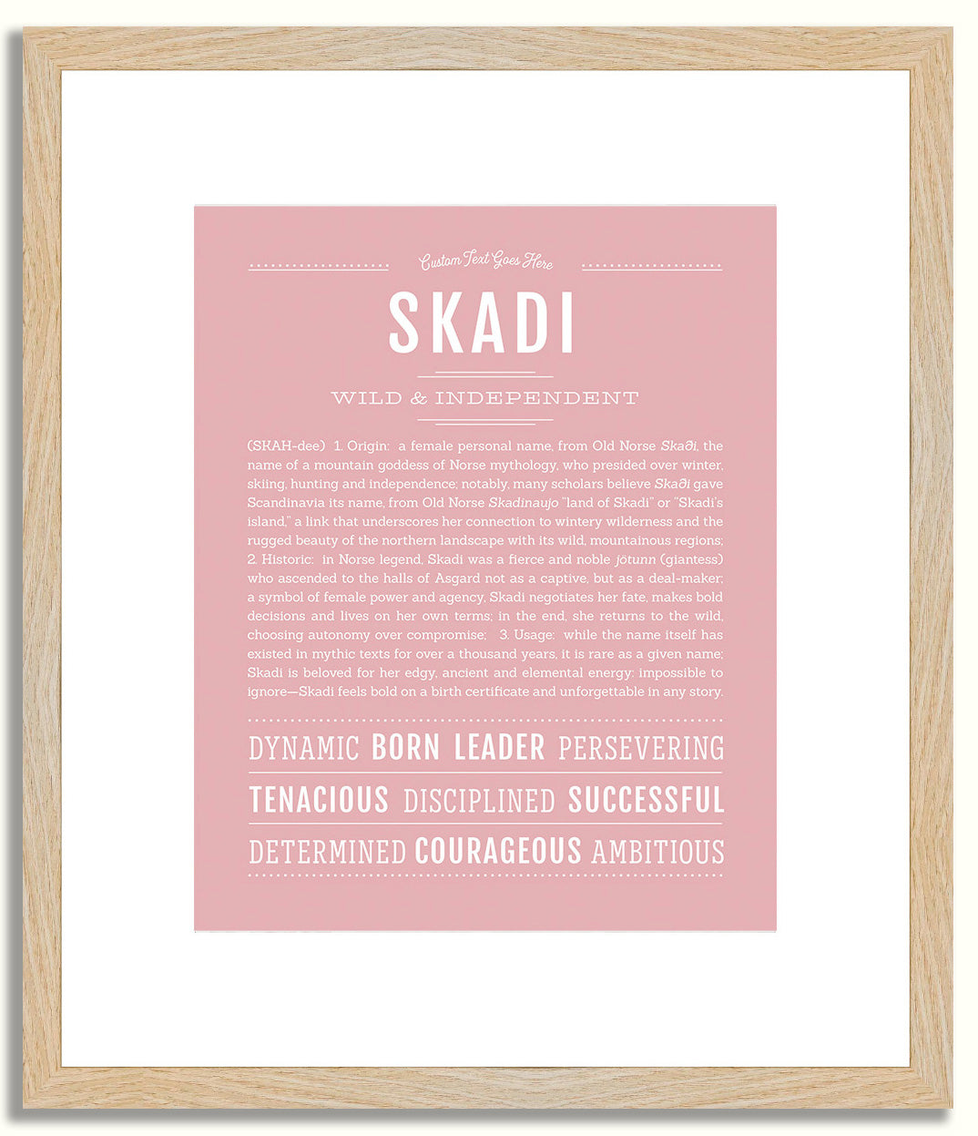 Skadi | Name Art Print