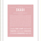 Skadi | Name Art Print