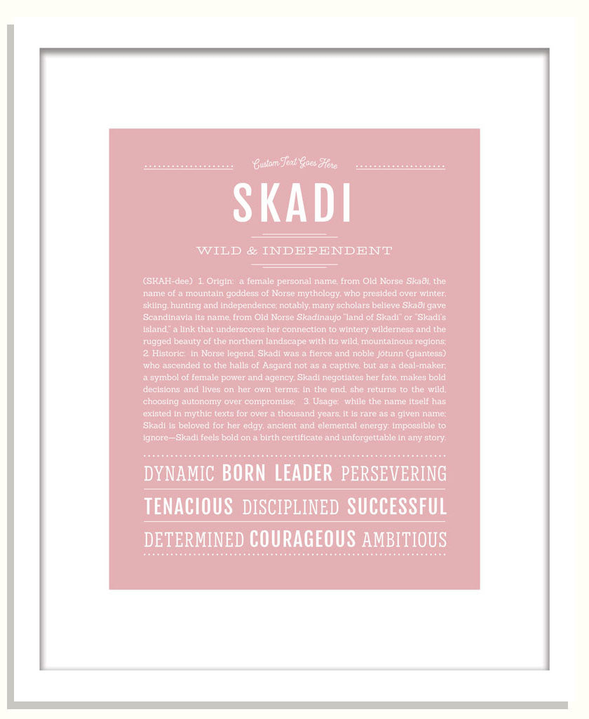 Skadi | Name Art Print