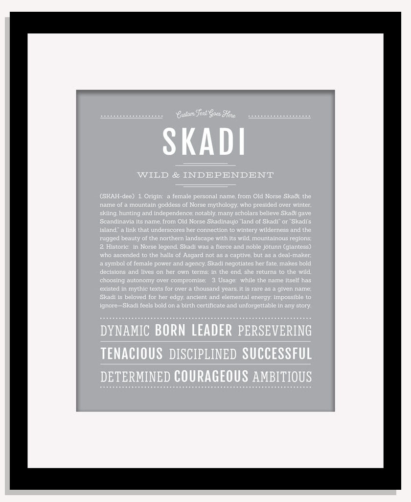 Skadi | Name Art Print