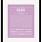 Skadi | Name Art Print