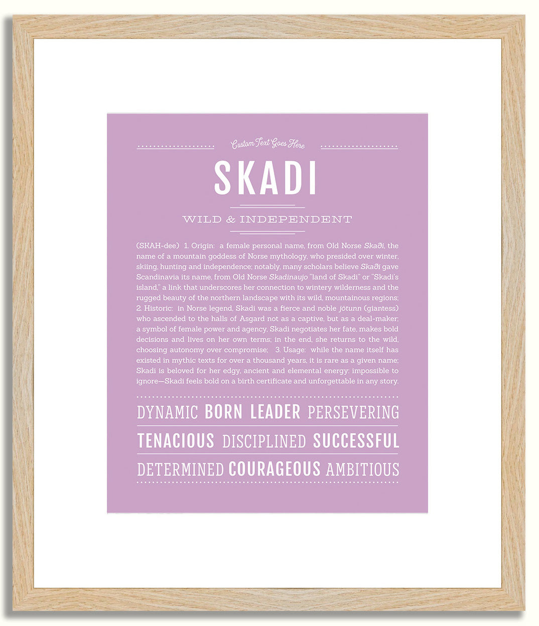 Skadi | Name Art Print