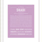 Skadi | Name Art Print