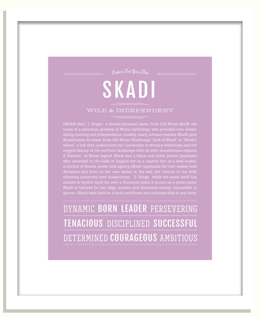 Skadi | Name Art Print