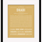 Skadi | Name Art Print