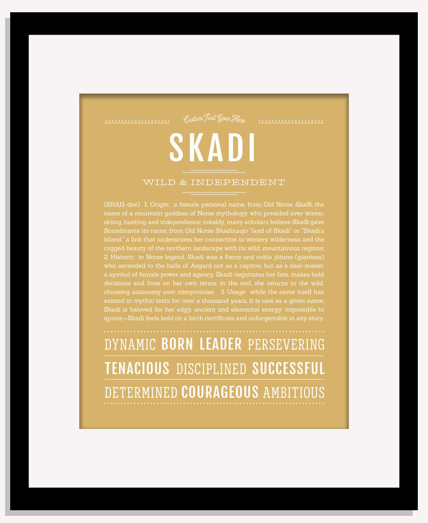 Skadi | Name Art Print