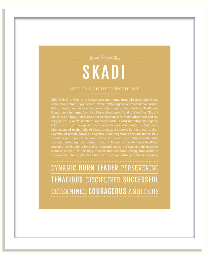 Skadi | Name Art Print