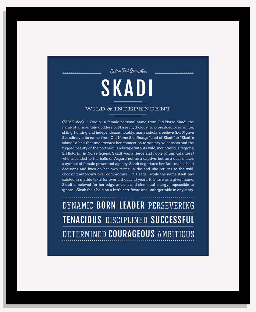 Skadi | Name Art Print