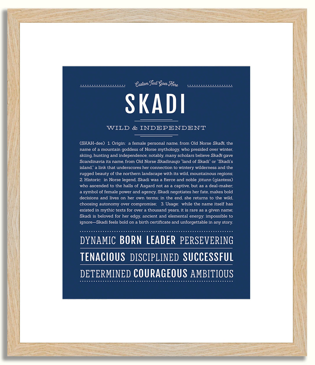 Skadi | Name Art Print