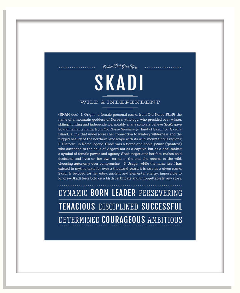Skadi | Name Art Print