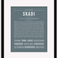 Skadi | Name Art Print