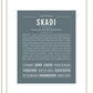 Skadi | Name Art Print