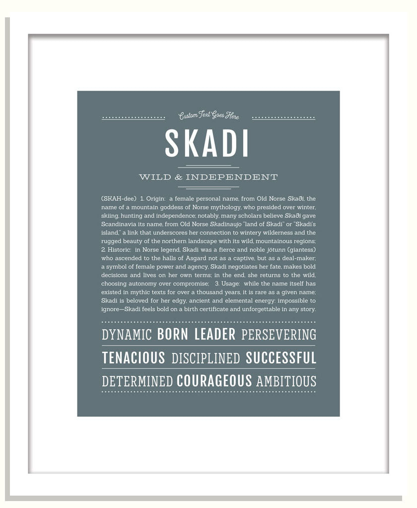 Skadi | Name Art Print