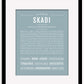Skadi | Name Art Print