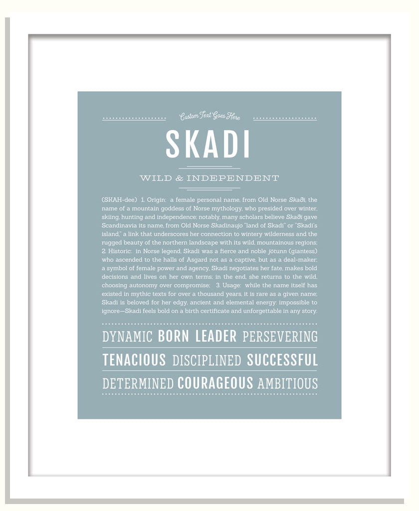 Skadi | Name Art Print