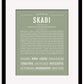 Skadi | Name Art Print