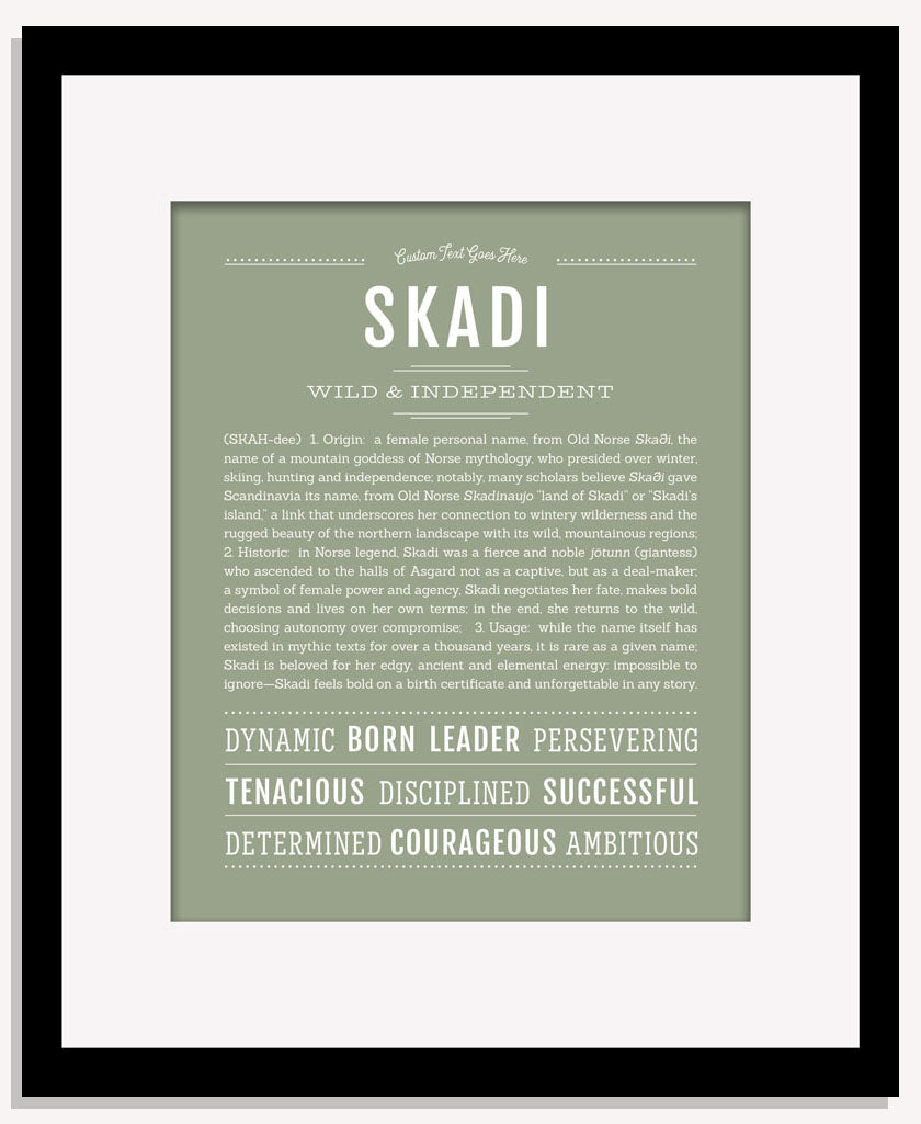 Skadi | Name Art Print