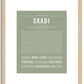 Skadi | Name Art Print