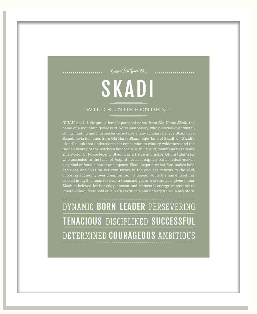 Skadi | Name Art Print