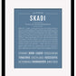 Skadi | Name Art Print