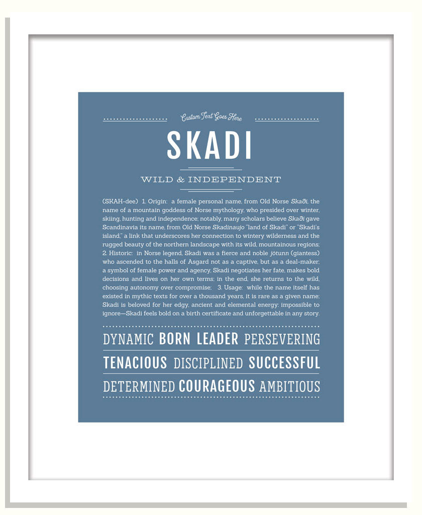 Skadi | Name Art Print